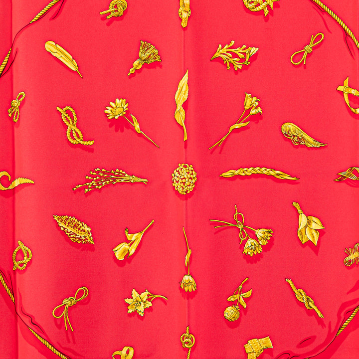 Hermès Clips Soie Foulard Rouge – GABY PARIS Authentique