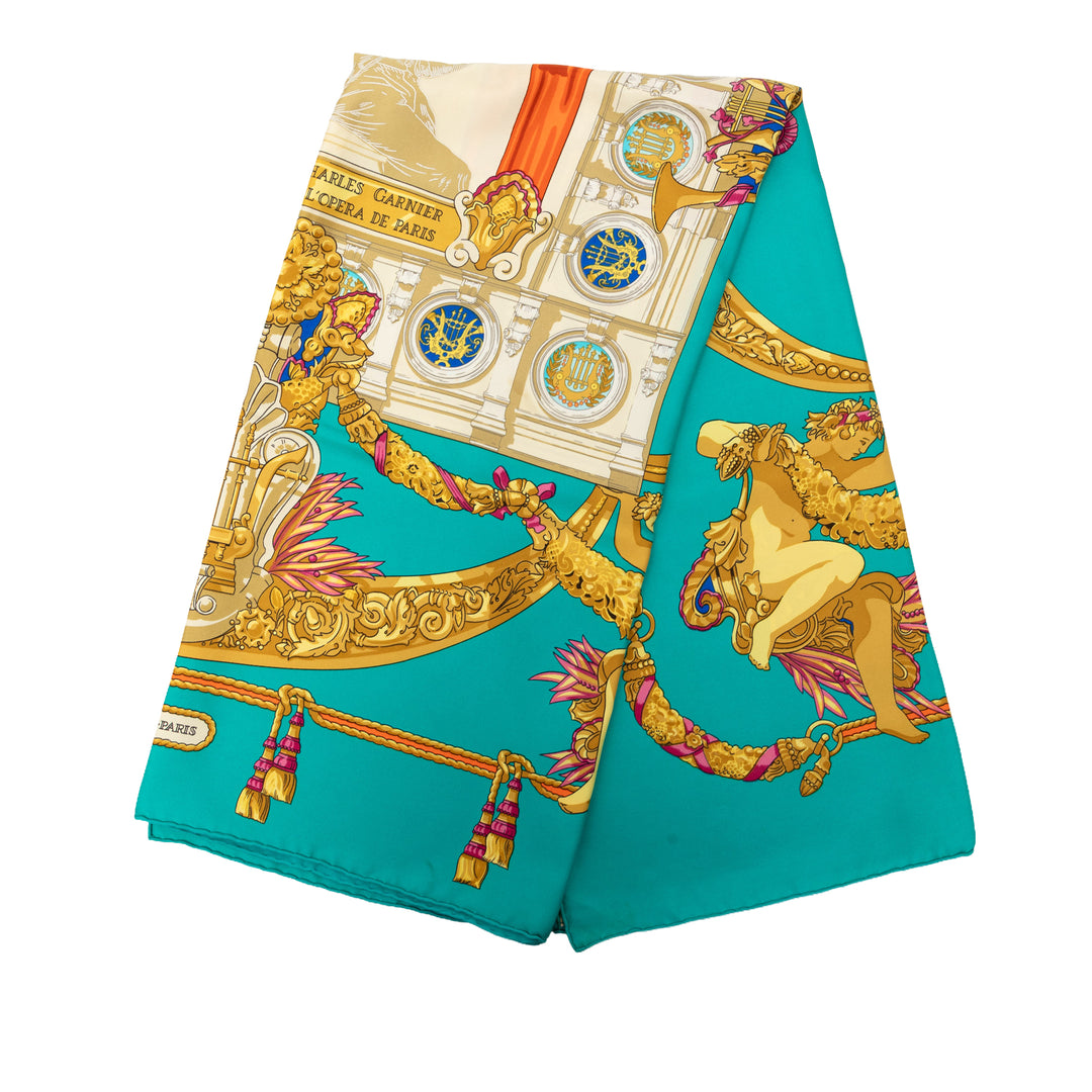 Hermès Hommage a Charles Garnier Soie Foulard 90