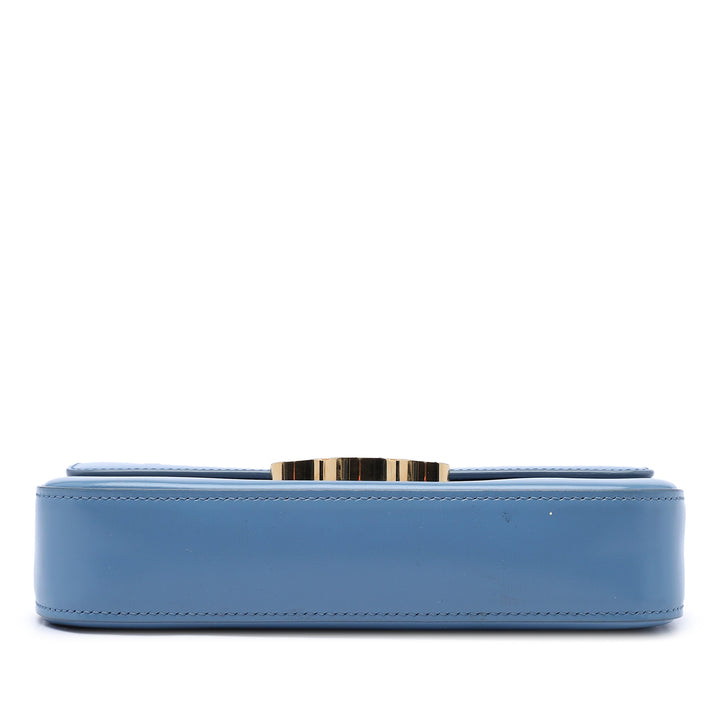 Celine brillant Triomphe Claude Sac Cuir de veau Bleu – vue 3 – GABY PARIS