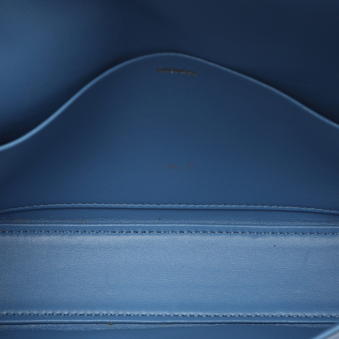 Celine brillant Triomphe Claude Sac Cuir de veau Bleu – vue 4 – GABY PARIS