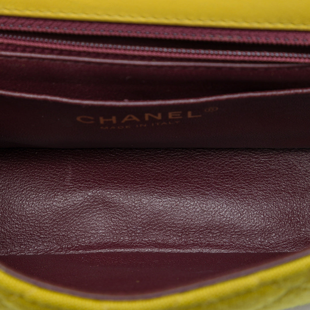 Chanel Jersey Chic With Me à rabat Mini Tissu