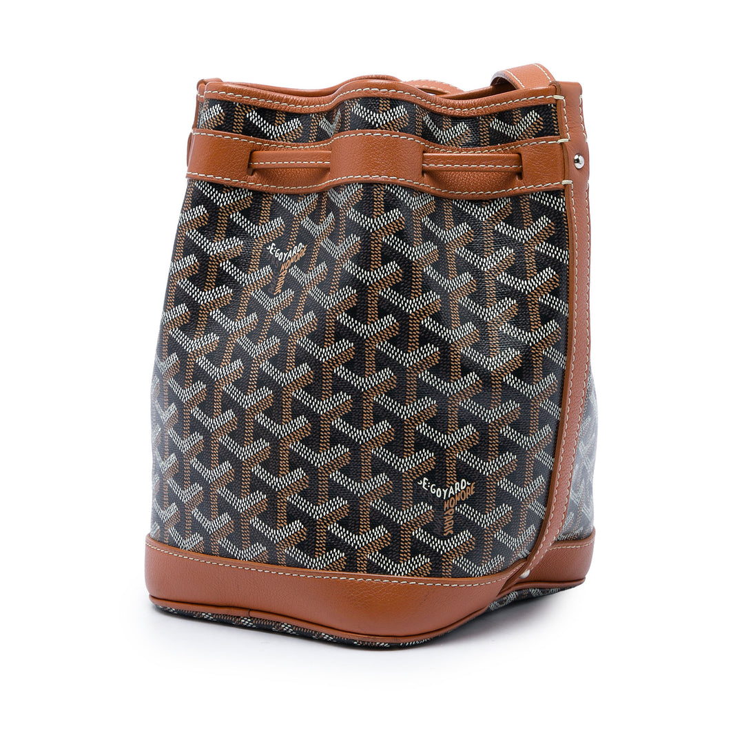 Goyard Petite Flot Goyardine Noir