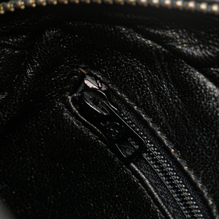 Mini CC Diamond Quilted Lambskin Tassel Camera Bag Black - Gaby Paris