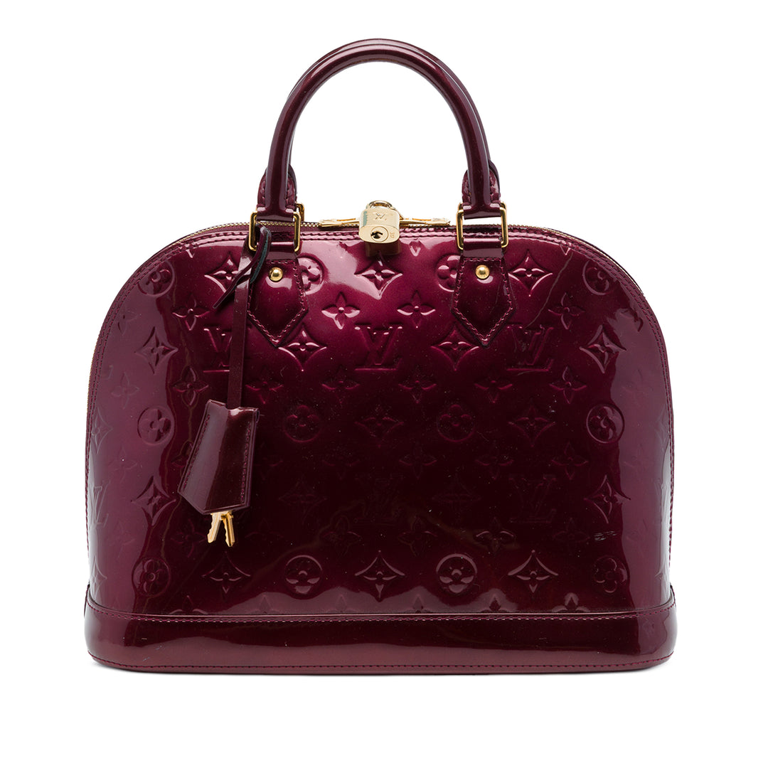 Louis Vuitton Alma PM Cuir verni Monogram Rouge