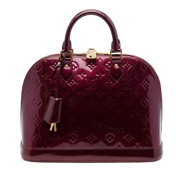 Louis Vuitton Alma PM Cuir verni Monogram Rouge