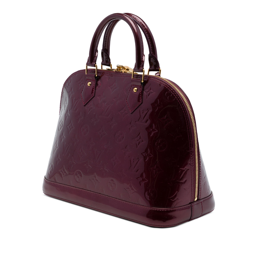 Louis Vuitton Alma PM Cuir verni Monogram Rouge