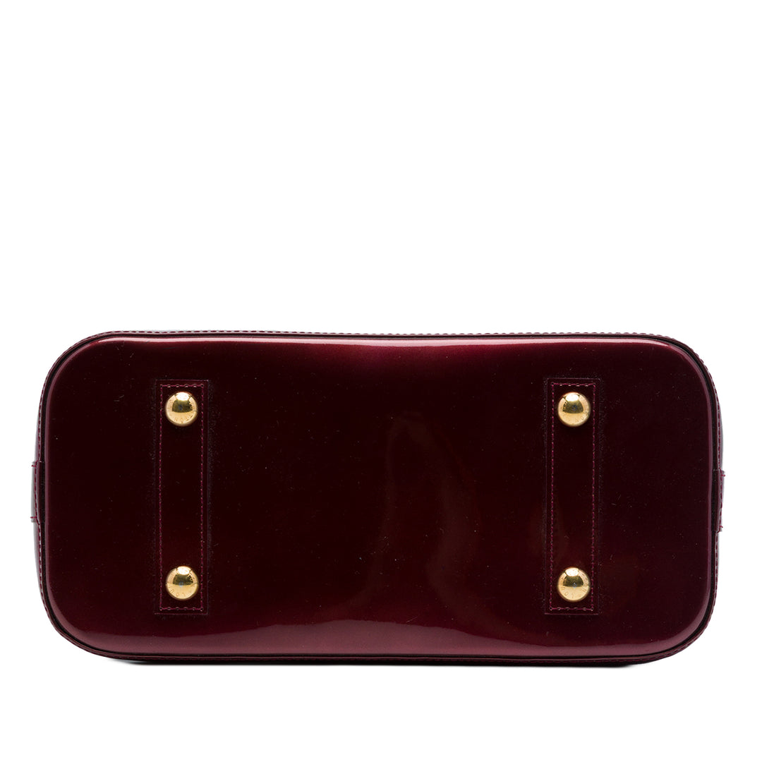 Louis Vuitton Alma PM Cuir verni Monogram Rouge