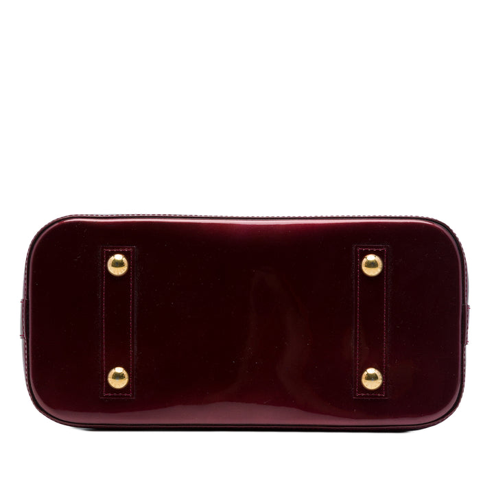 Louis Vuitton Alma PM Cuir verni Monogram Rouge
