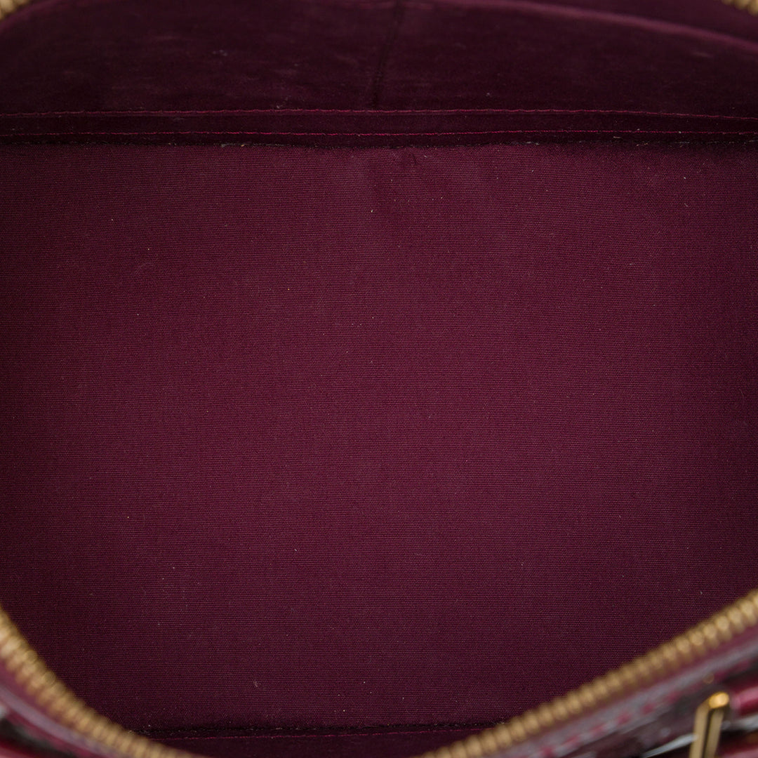 Louis Vuitton Alma PM Cuir verni Monogram Rouge