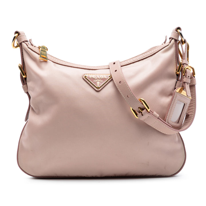 Prada Saffiano à finitions Tessuto Zip Top Sac porté croisé