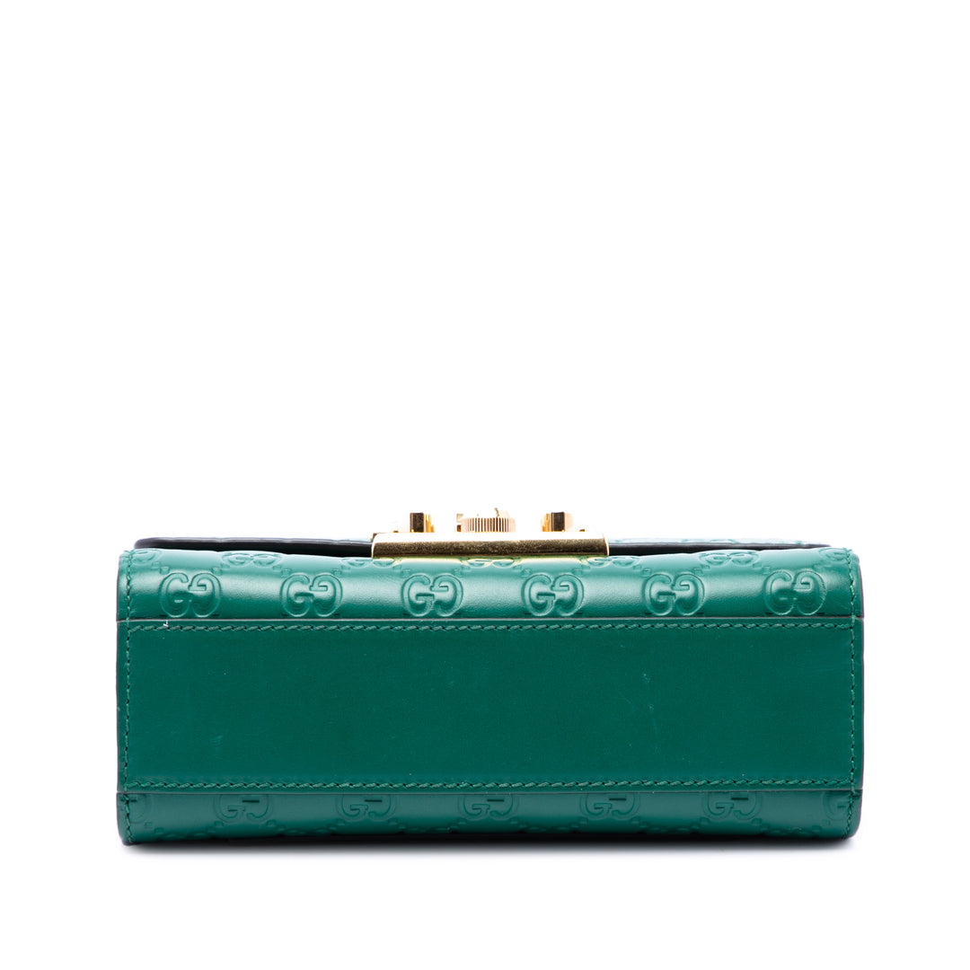Gucci Sac bandoulière Guccissima Padlock Petit Vert – vue 3 – GABY PARIS