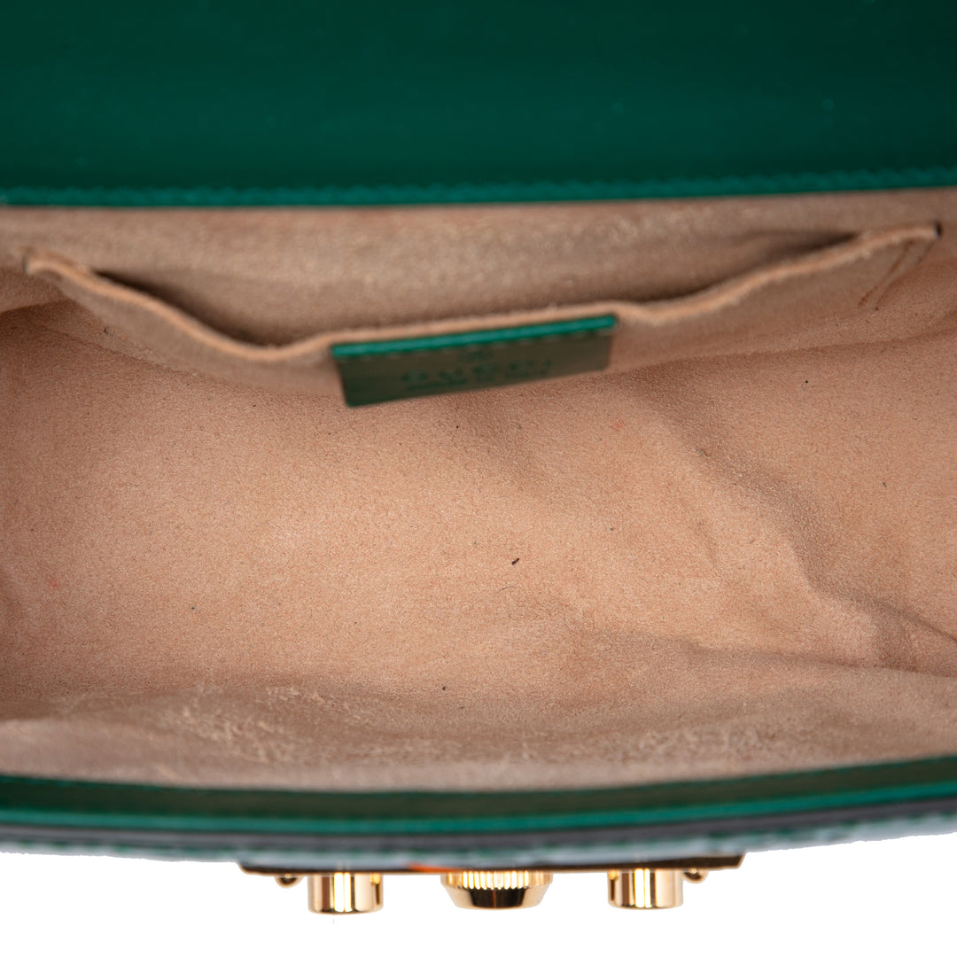 Gucci Sac bandoulière Guccissima Padlock Petit Vert – vue 4 – GABY PARIS