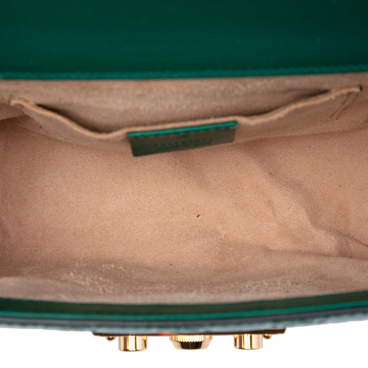 Gucci Sac bandoulière Guccissima Padlock Petit Vert – vue 4 – GABY PARIS