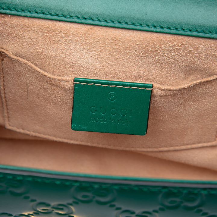 Gucci Sac bandoulière Guccissima Padlock Petit Vert – vue 5 – GABY PARIS
