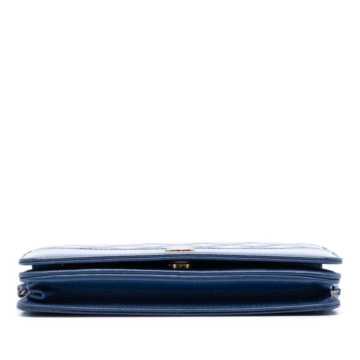 Chanel Matelassé Cuir verni vieilli Cuir de veau Gabrielle Wallet on Chain