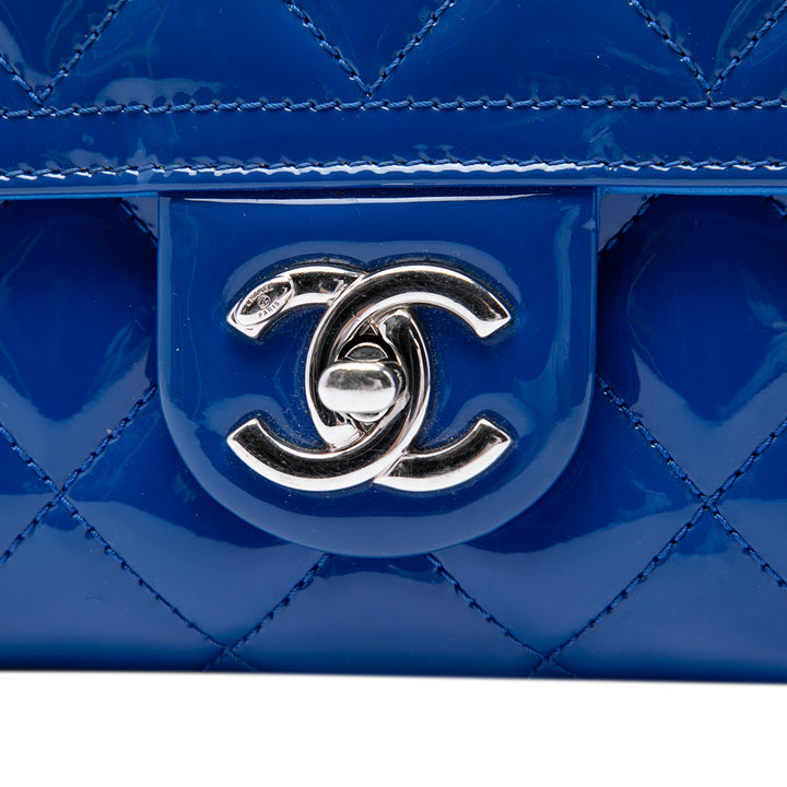 Chanel Matelassé Coco Shine à rabat Moyen Bleu – vue 5 – GABY PARIS