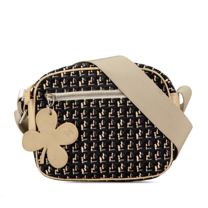 Chanel Canvas Lucky Clover Camera Bag Black - GABY PARIS