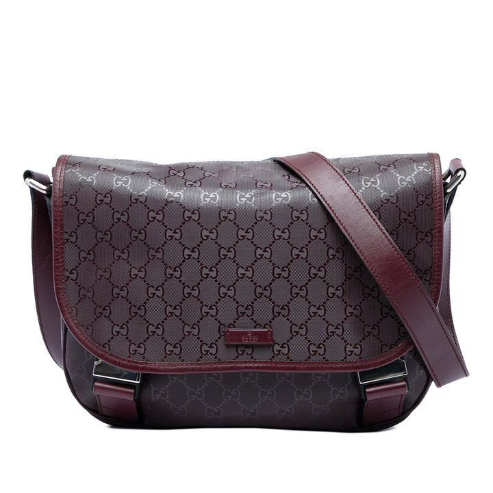 Gucci Sac bandoulière GG Imprime Rouge – vue principale – GABY PARIS