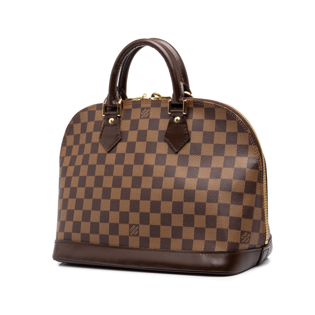 Louis Vuitton Alma PM Damier Ébène Marron – vue 2 – GABY PARIS