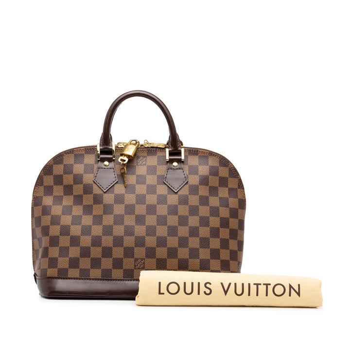 Louis Vuitton Alma PM Damier Ébène Marron – vue 7 – GABY PARIS