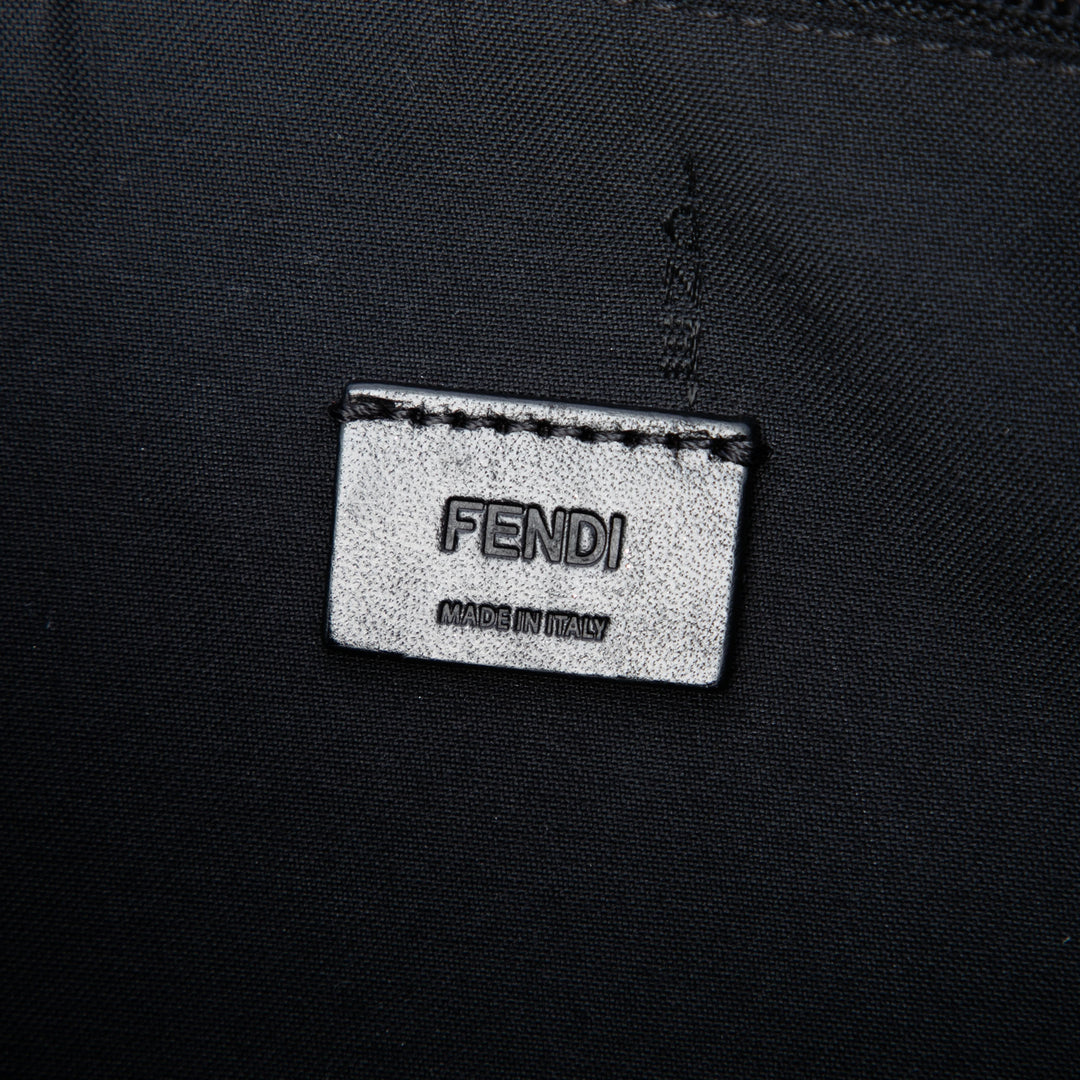 Fendi Zucca Coated Toile Roma Amor Zip Pochette