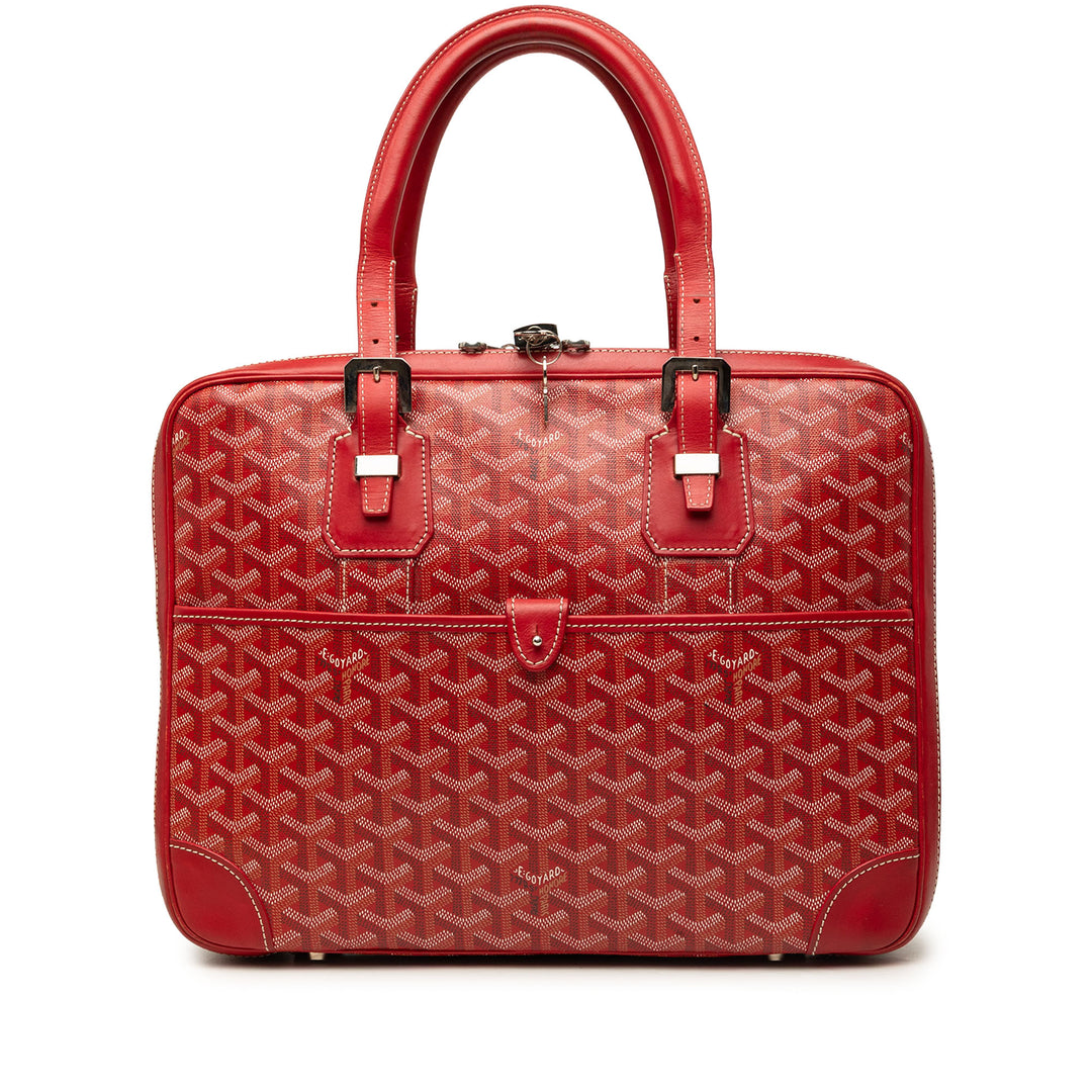 Goyard Porte-documents Ambassade Goyardine PM Rouge – vue principale – GABY PARIS