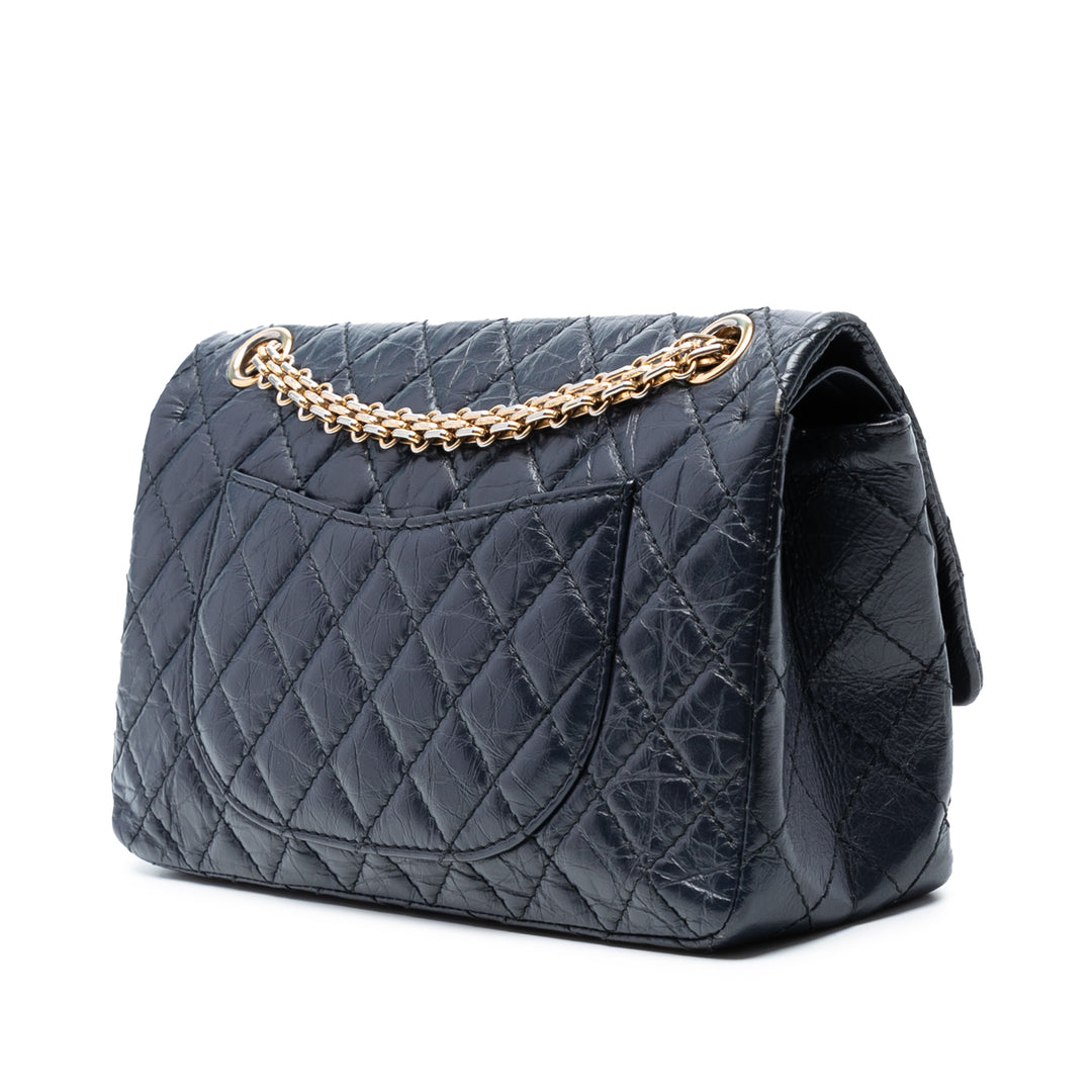 Chanel Reissue 2.55 Quilted Aged Cuir de veau Double rabat 225 Noir – GABY PARIS Authentique