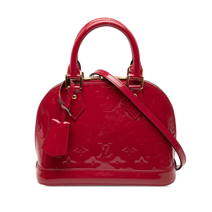 Alma BB Cuir verni Monogram Rouge