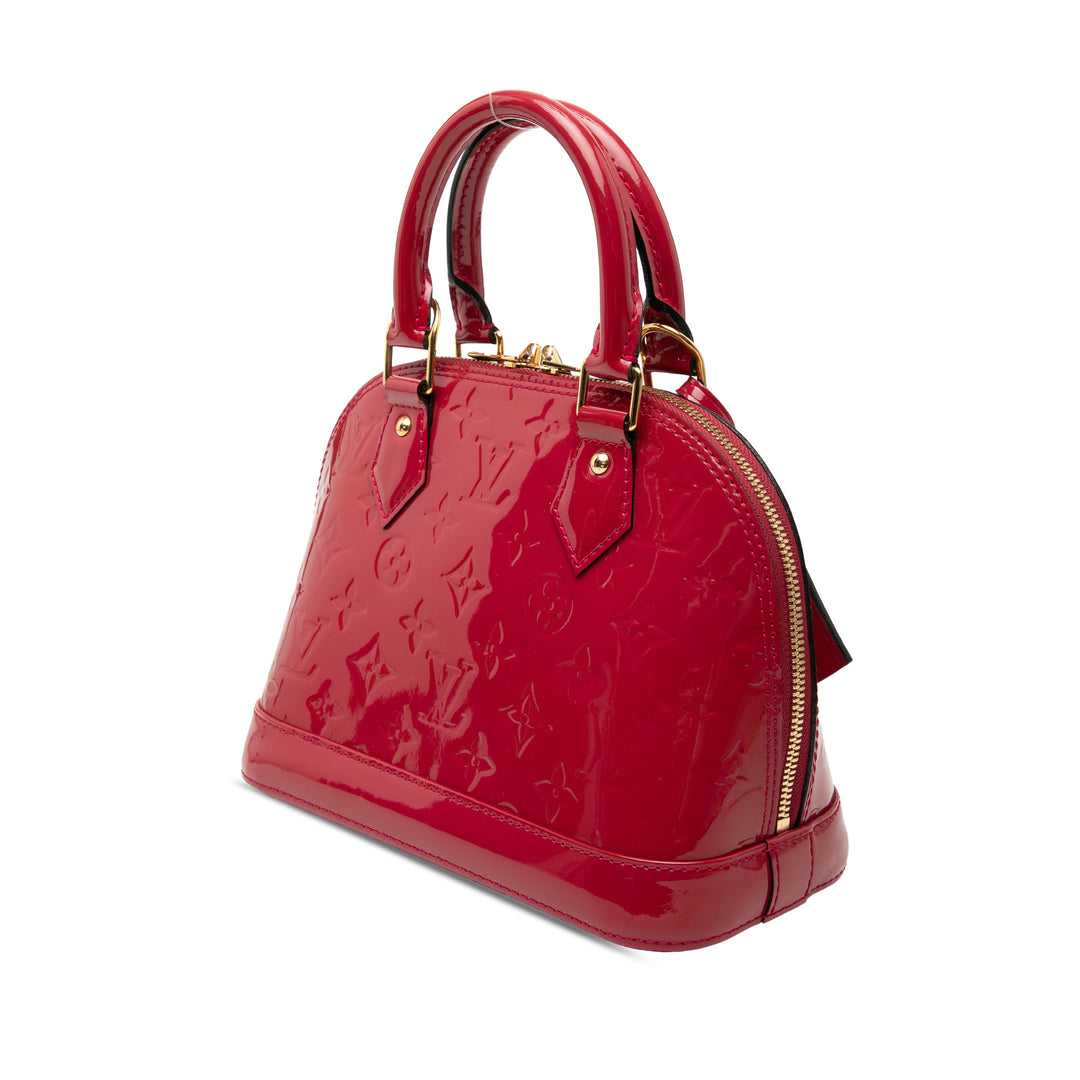 Alma BB Cuir verni Monogram Rouge