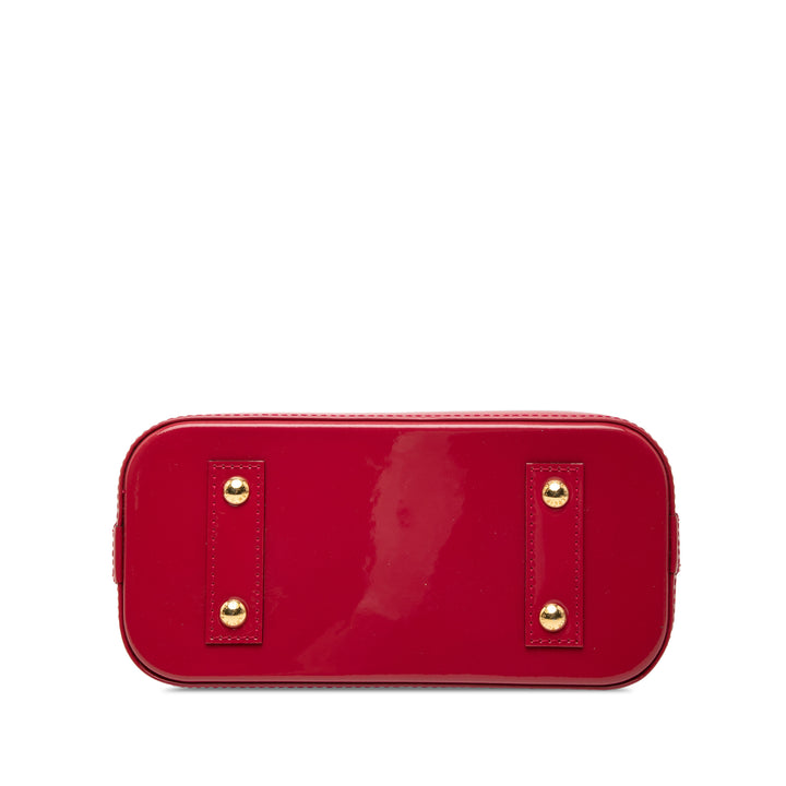 Alma BB Cuir verni Monogram Rouge