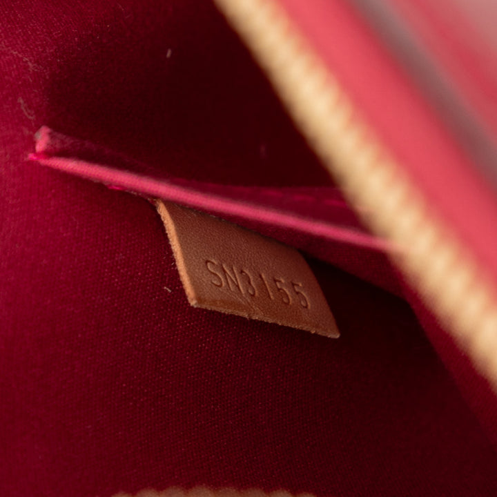 Alma BB Cuir verni Monogram Rouge