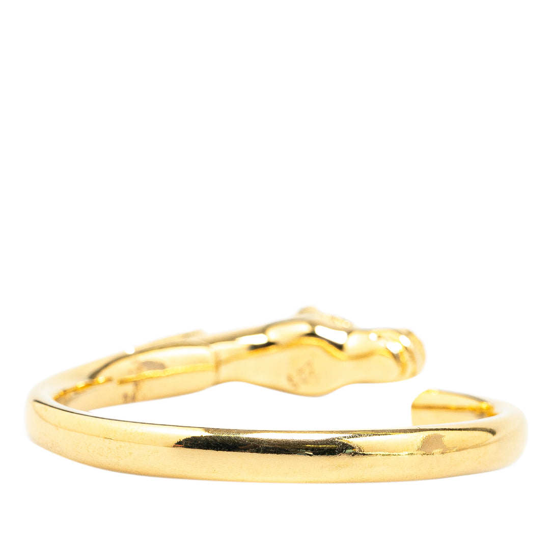 Gold Plated Tete de Cheval Horse Bangle Gold - Gaby Paris