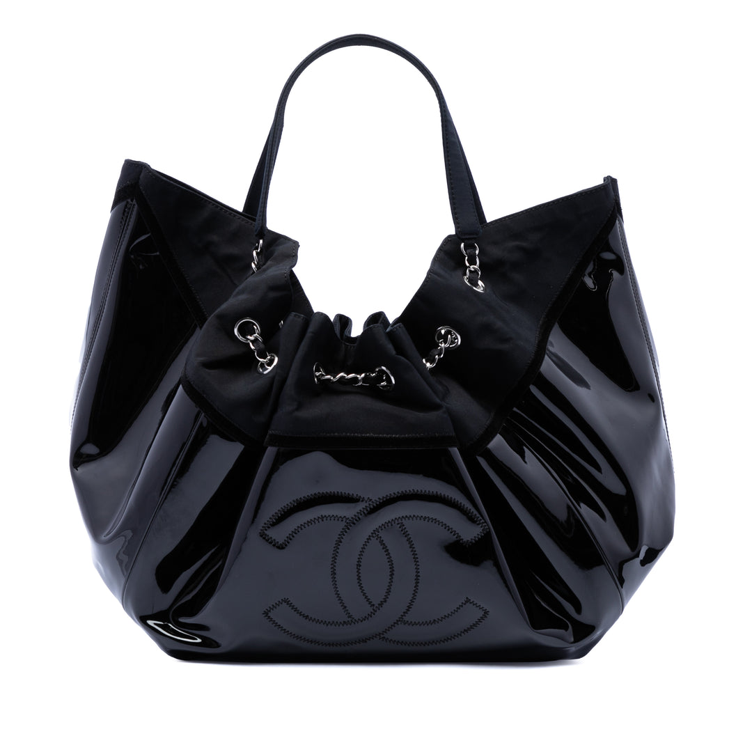 Chanel Large Cuir verni Stretch Spirit Cabas Cabas