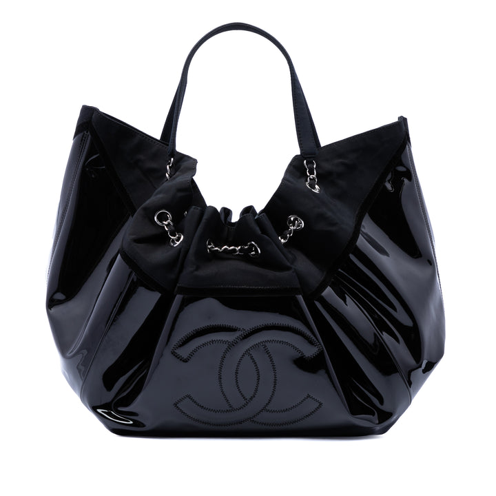 Chanel Large Cuir verni Stretch Spirit Cabas Cabas