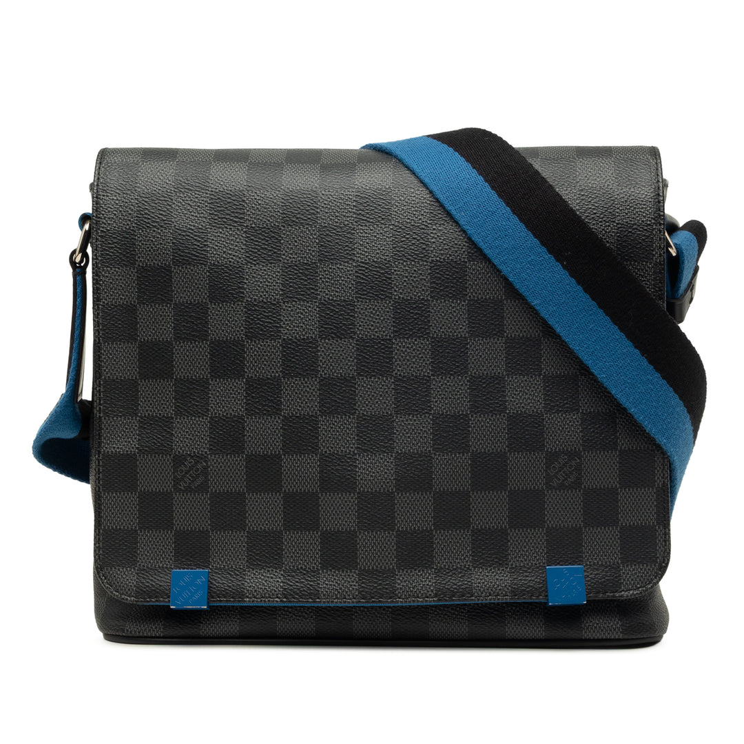 District NM PM Damier Graphite Noir