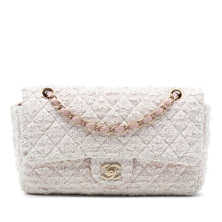 Chanel Medium Classic Tweed Simple rabat