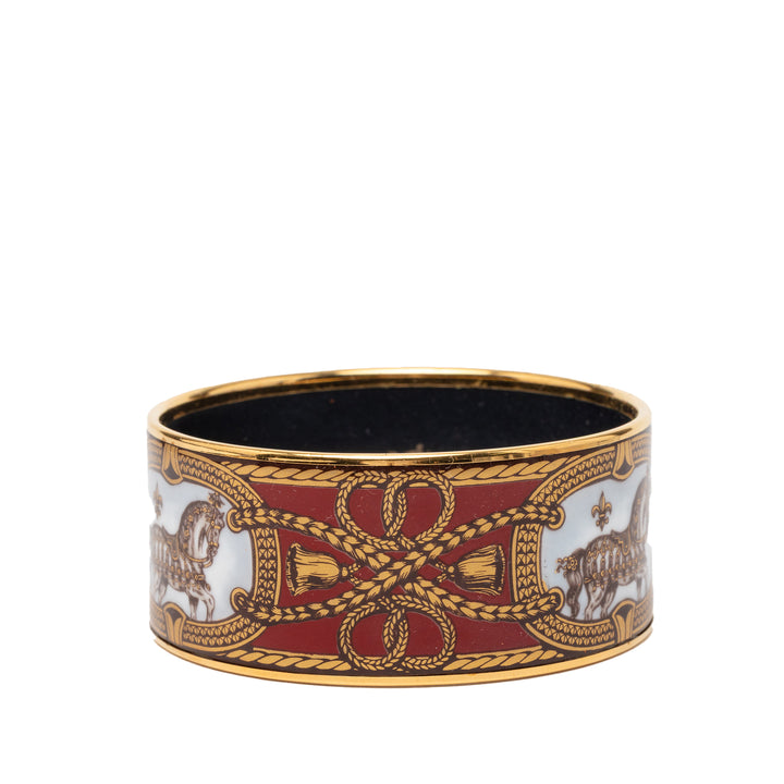 Hermès Extra Wide Émail Grand Apparat Bracelet 70