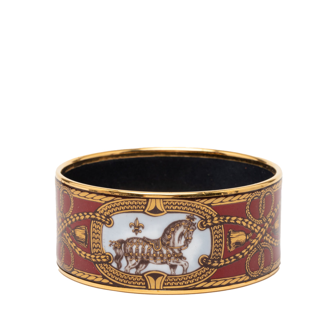 Hermès Extra Wide Émail Grand Apparat Bracelet 70