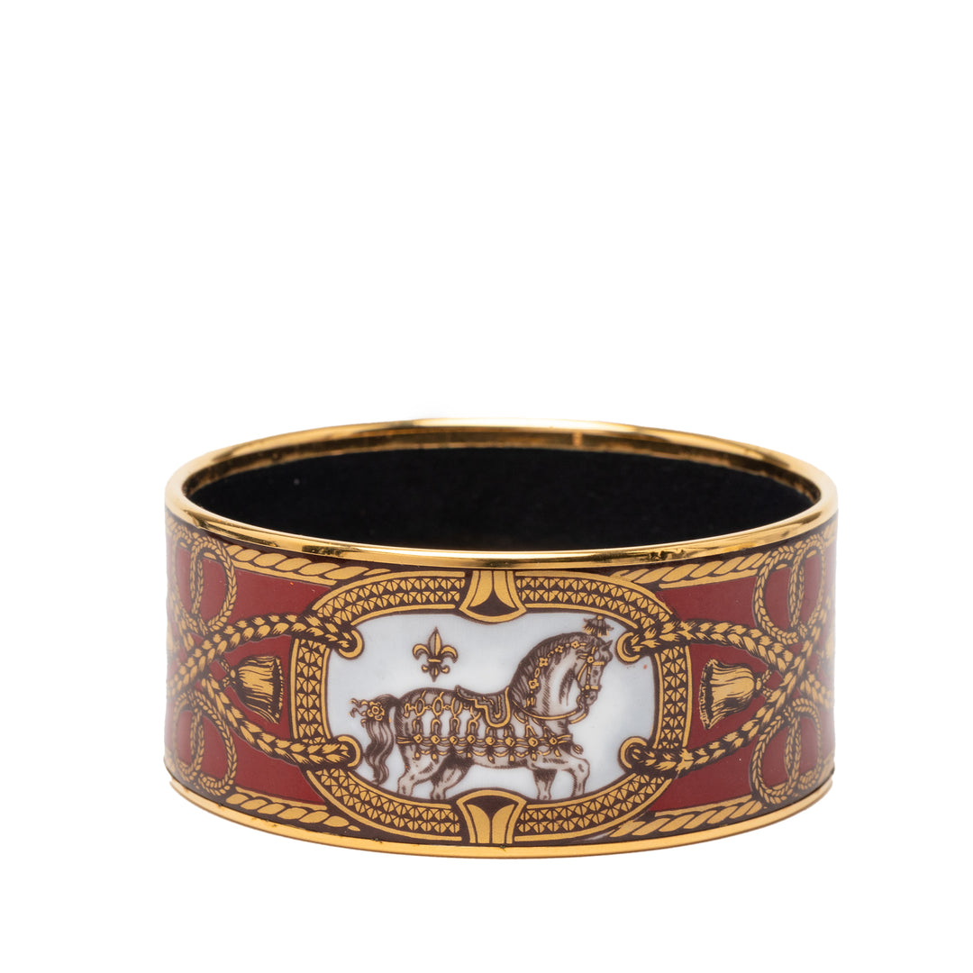 Hermès Extra Wide Émail Grand Apparat Bracelet 70