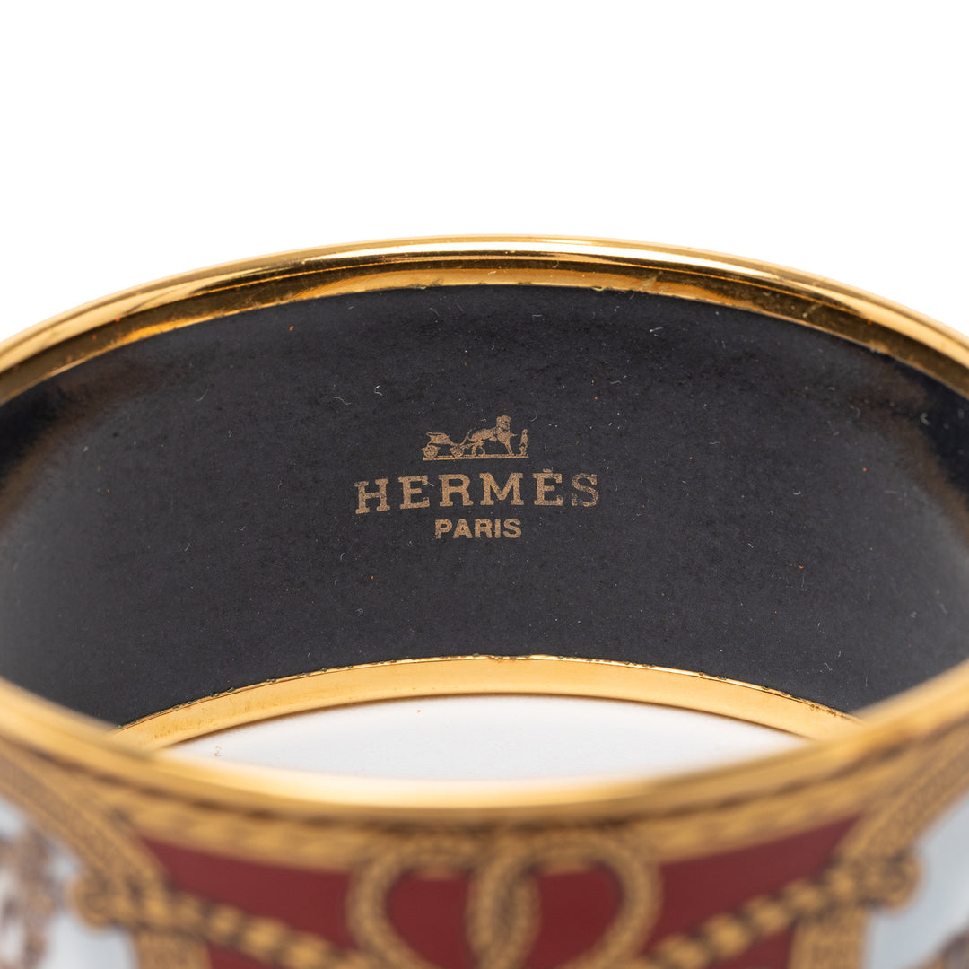 Hermès Extra Wide Émail Grand Apparat Bracelet 70