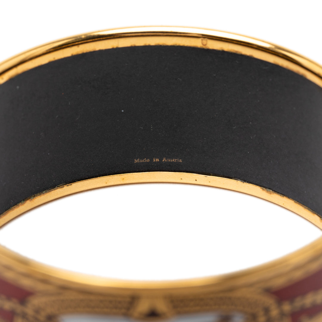 Hermès Extra Wide Émail Grand Apparat Bracelet 70