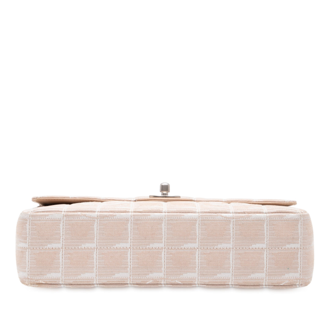Chanel Medium New Travel Line Nylon Simple rabat Marron – GABY PARIS Authentique