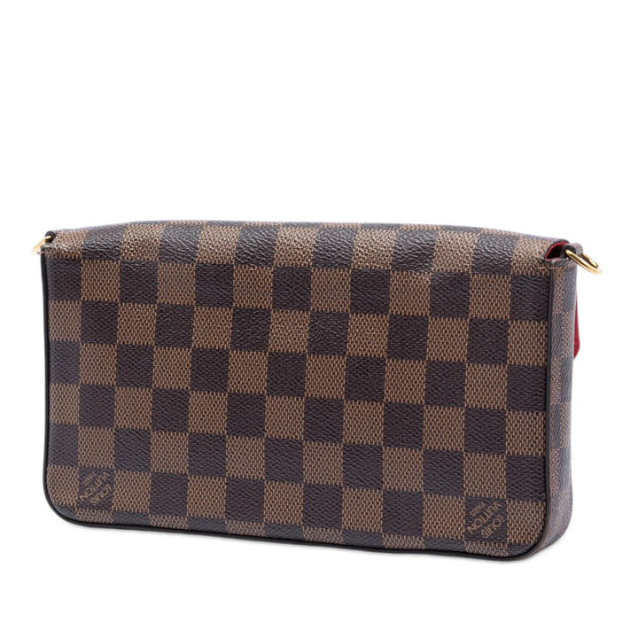 Pochette Felicie Damier Ébène Marron