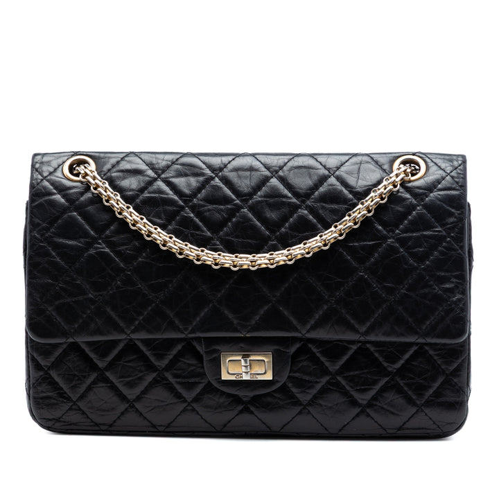 Chanel Matelassé vieilli Cuir de veau Reissue 2.55 Double rabat 226