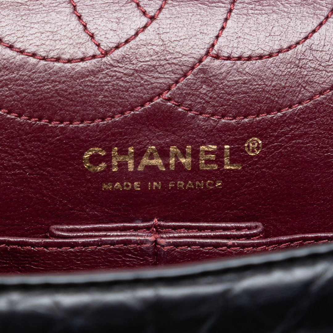 Chanel Matelassé vieilli Cuir de veau Reissue 2.55 Double rabat 226