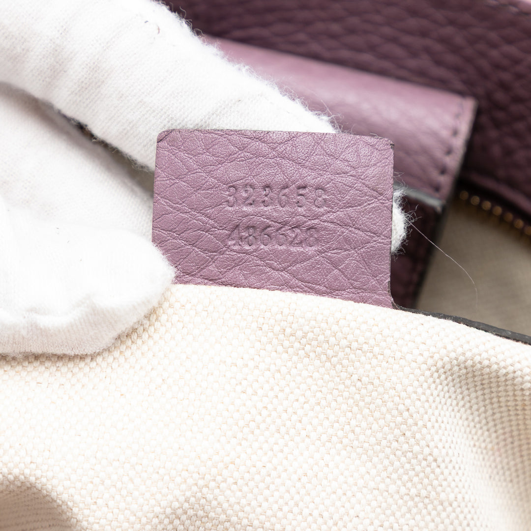 Bamboo Cabas Grand Cuir de veau Violet
