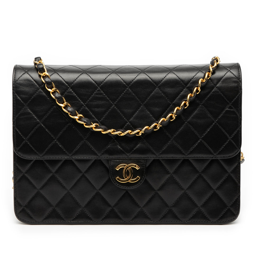 Chanel Medium CC Matelassé Cuir d’agneau Simple rabat – GABY PARIS Authentique