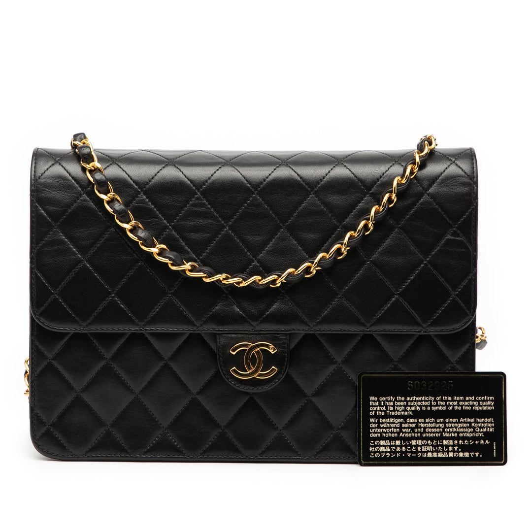 Chanel Medium CC Matelassé Cuir d’agneau Simple rabat – GABY PARIS Authentique