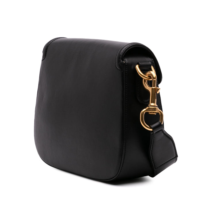 Gucci Medium Cuir Lady Web Sac porté croisé Noir