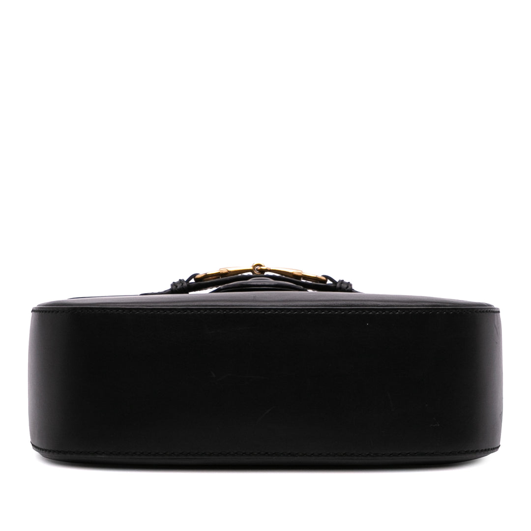 Gucci Medium Cuir Lady Web Sac porté croisé Noir